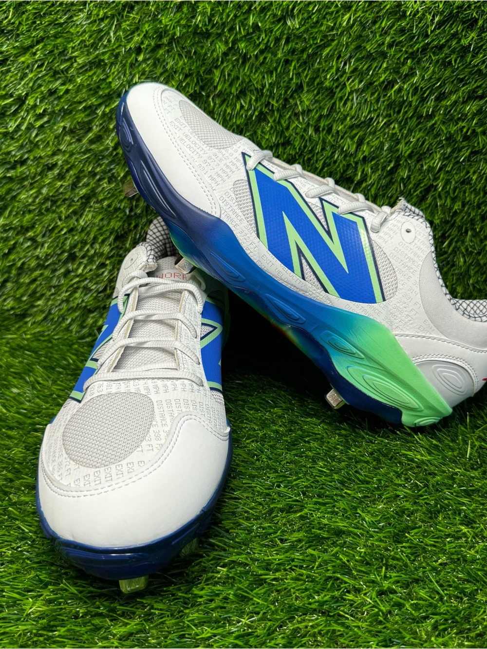Size 13 - Mens New Balance 3000v7 White Lab Work Metal Baseball Cleats L3000IT7